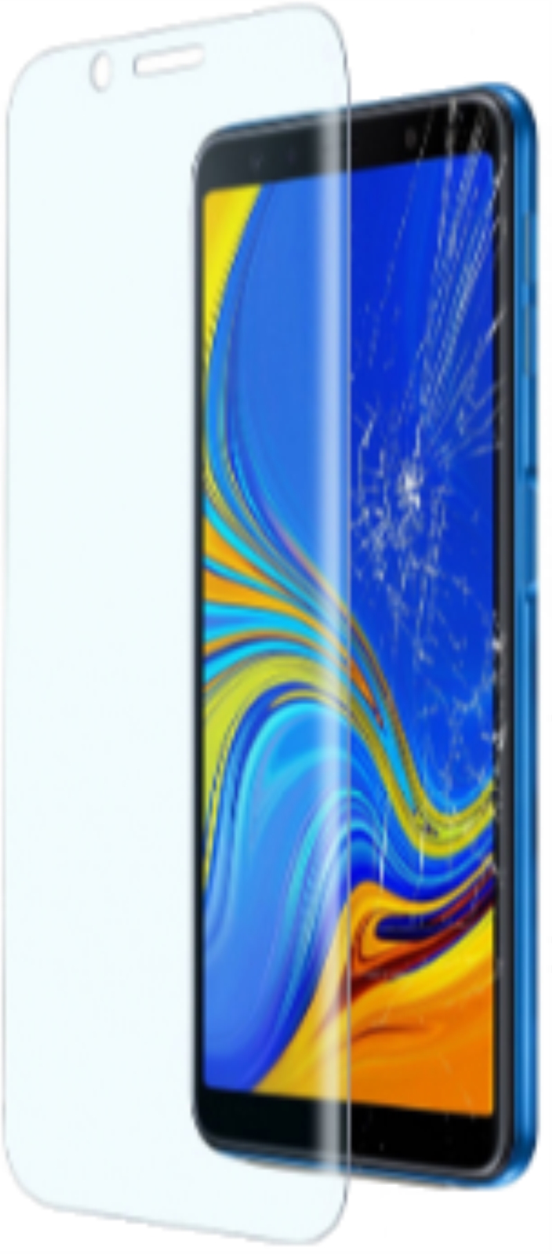 TECNOSHOP Pellicola protettiva in vetro temperato Cellular Line per Samsung Galaxy A7 2018